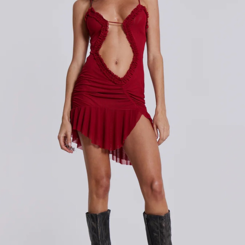 Jaded London Red Mini Dress